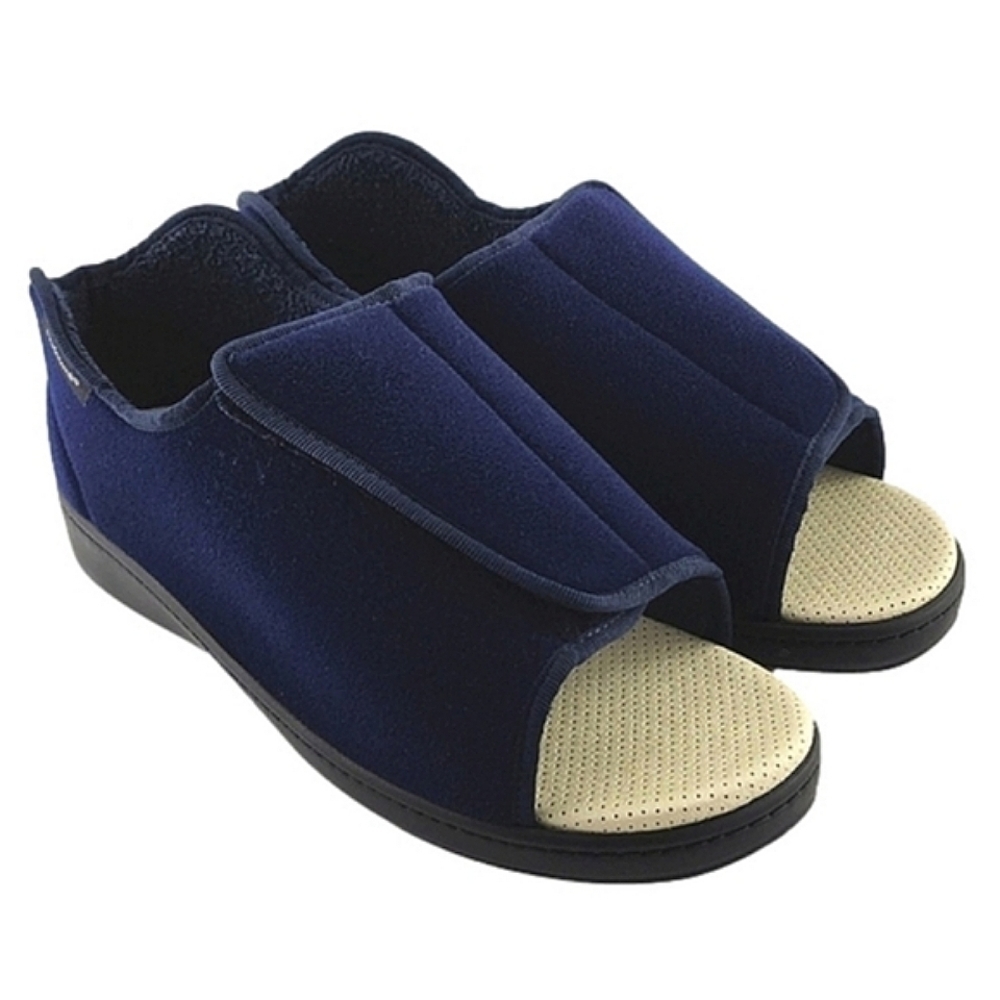 Podowell Men's Blue Alexis Hi-Top Slippers Antibacterial Washable Size 42